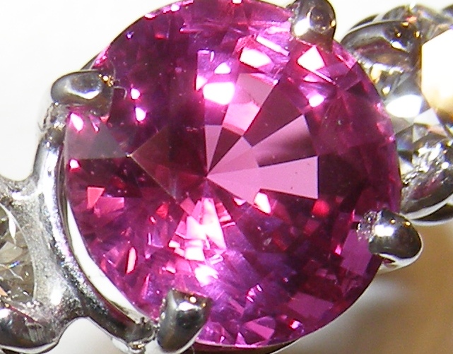 WORLD CLASS GIA Pink/Ruby Sapphire(H)*Dia PLAT Ring3.46 ctw