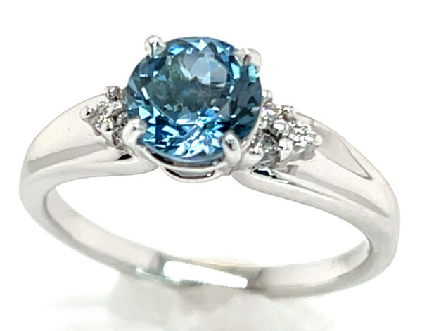 Aqua (H)* Diamond Ring 14KWG 1.12 ctw - Image 2