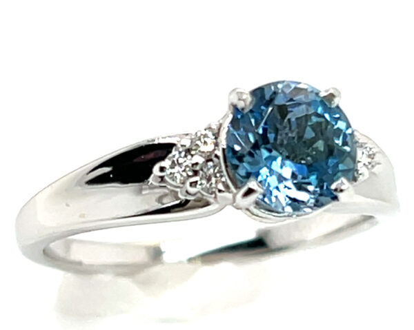 Aqua (H)* Diamond Ring 14KWG 1.12 ctw - Image 3