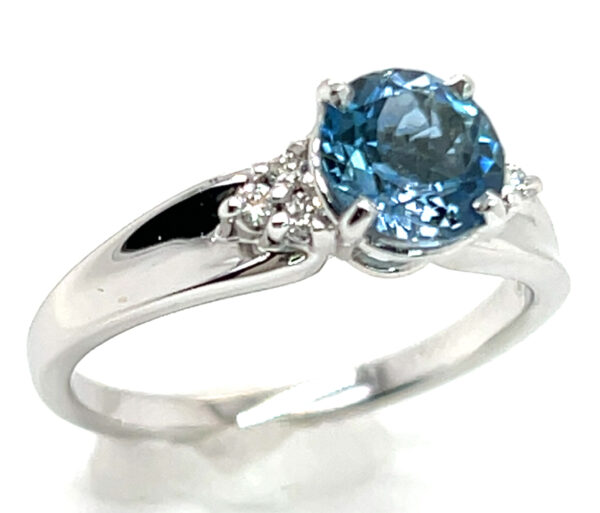 Aqua (H)* Diamond Ring 14KWG 1.12 ctw - Image 4