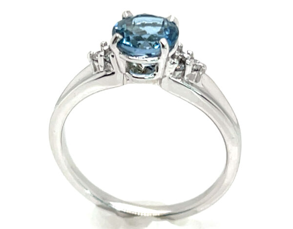 Aqua (H)* Diamond Ring 14KWG 1.12 ctw - Image 5