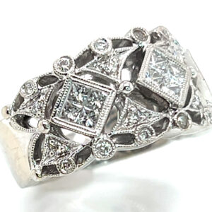 Brilliant Fancy Diamond (N)* Fashion Ring 14KWG 1.30 ctw