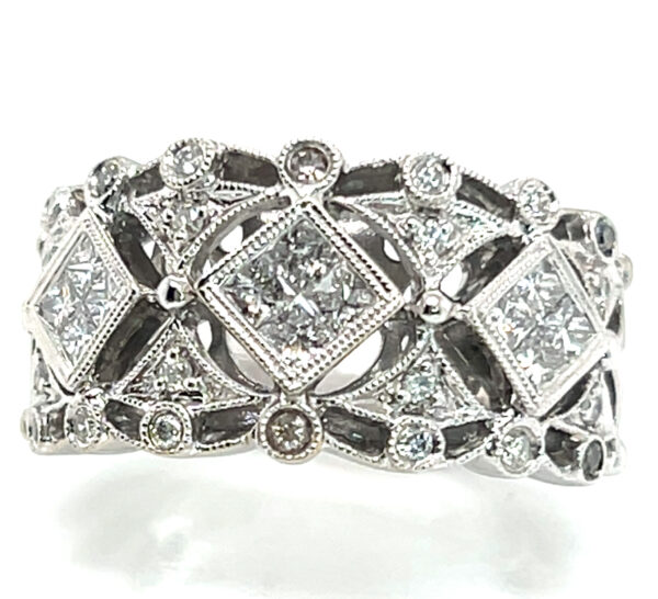 Brilliant Fancy Diamond (N)* Fashion Ring 14KWG 1.30 ctw - Image 2