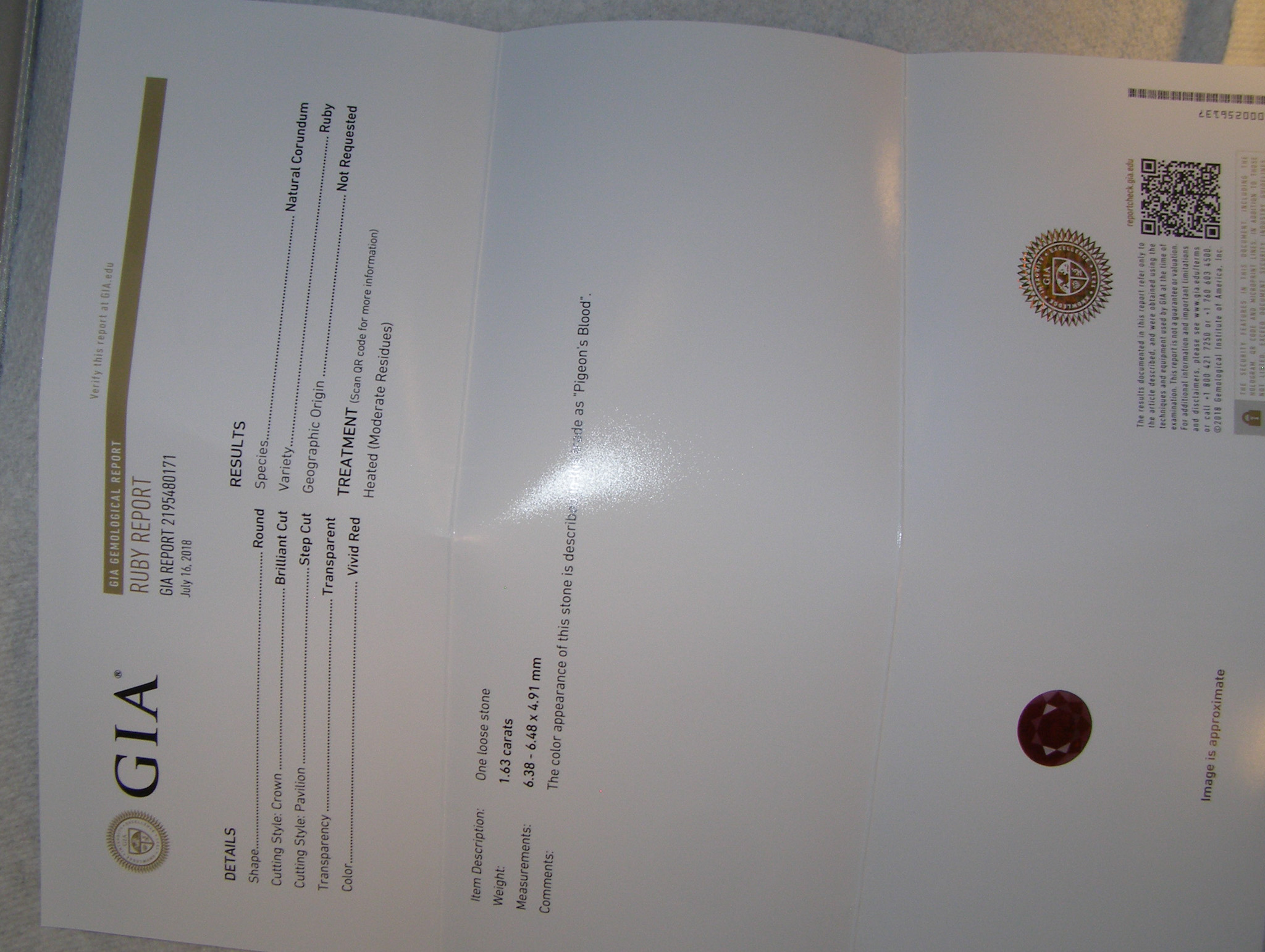 GIA Certified "Pigeon Blood" Vivid Red Ruby (H)* Designer A. Jaffe Diamond Ring 14KWG 2.00 ctw - Image 8